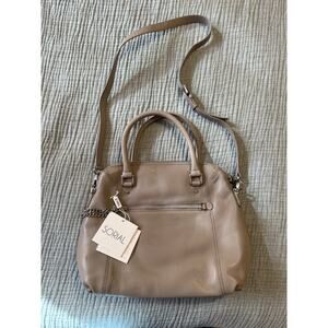 SORIAL NWT Soft Grey Estella Satchel Fine Leather Handbag Purse